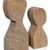 Set of Two Taupe Stone Decorative Bookends