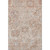 8' X 10' Coral Ivory And Rust Damask Washable Area Rug With UV Protection