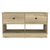 36" Oak Wood Storage Bench With Drawers And Shelves