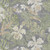3' X 5' Gray Green And Beige Floral Washable Area Rug With UV Protection