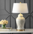 30" Gold Novelty Table Lamp LED With Empire Shade