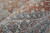 9' X 13' Blue and Red Oriental Power Loom Worn Faded Area Rug With Fringe