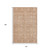 10' X 14' Coral And Beige Floral Washable Area Rug With UV Protection
