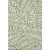 5' X 8' Green And Beige Floral Washable Area Rug With UV Protection