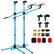 Dual Microphone Stand 2 Pack, Adjustable Tripod Floor Stand with Boom Arm