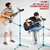 Dual Microphone Stand 2 Pack, Adjustable Tripod Floor Stand with Boom Arm