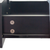 40" Black Wood Mirrored Two Drawer Vanity Table