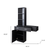 40" Black Wood Mirrored Two Drawer Vanity Table