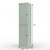 17" Sage Solid Wood Free Standing Double Door Linen Cabinet