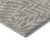 3' X 5' Taupe And Ivory Botanical Leaves Washable Area Rug With UV Protection