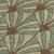 3' X 5' Artichoke Green Brown And Beige Seashell Washable Indoor Outdoor Area Rug