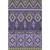 10' X 14' Purple And Fern Green Tribal Washable Area Rug With UV Protection