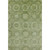 3' X 5' Artichoke Green And Sage Abstract Geometric Washable Area Rug With UV Protection