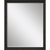 32" Dark Brown Framed Accent Mirror