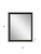 32" Dark Brown Framed Accent Mirror