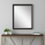 32" Dark Brown Framed Accent Mirror