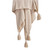 50" X 60" Cream Basketweave Throw Blanket with Tassels