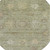8' Sage And Beige Round Floral Washable Indoor Outdoor Area Rug