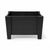 20" X 24" Black Heavy Duty Plastic Square Planter Box