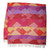 63" X 71" Coral Purple And Orange Geometric Throw Blanket