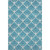 10' X 14' Teal And Ivory Abstract Geometric Washable Area Rug With UV Protection
