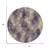 8' Plum And Wheat Round Abstract Washable Indoor Outdoor Area Rug