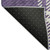 3' X 5' Purple Ivory And Gold Plaid Washable Area Rug With UV Protection