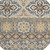 8' Gray And Ivory Round Tribal Washable Indoor Outdoor Area Rug