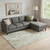 10' X 14' Khaki Beige And Ivory Geometric Washable Area Rug With UV Protection