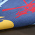 7' X 9' Blue Flatweave Non Skid Area Rug