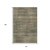 10' X 14' Brown Beige And Gray Striped Washable Area Rug With UV Protection