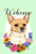 Chihuahua Tan - Best of Breed Welcome Flowers Garden Flag 