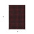 3' X 5' Red And Black Medallion Washable Area Rug With UV Protection