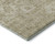 10' X 14' Beige And Brown Damask Washable Area Rug With UV Protection
