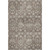 9' X 12' Taupe Ivory And Gold Floral Medallion Distressed Washable Area Rug With UV Protection