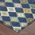 8' X 10' Navy Blue And Chocolate Aztec Washable Indoor Outdoor Area Rug