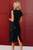 Zoey Sequined Little Black Dress
