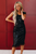 Zoey Sequined Little Black Dress