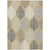 5' X 8' Gold And Ivory Floral Washable Indoor Outdoor Area Rug