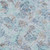 9' X 12' Teal Blue And Silver Floral Washable Indoor Outdoor Area Rug