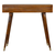 35" Brown Solid Wood Writing Desk