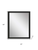 43" Black Framed Accent Mirror