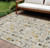 10' X 14' Beige Gold Black And Gray Nutcracker Washable Indoor Outdoor Area Rug