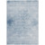 10' X 14' Sky Blue And Ivory Floral Medallion Washable Indoor Outdoor Area Rug