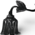 2" Black Cast Iron Hand Painted Tabletop Sculpture