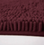 Burgundy Soft Cozy Chenille Bath Mat Absorbent Bathroom Rug
