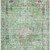 8' X 10' Artichoke Green Lavender And Teal Oriental Washable Area Rug With UV Protection