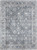 5' X 7' Blue Floral Distressed Area Rug