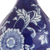 27" Blue Gold And White Novelty Table Lamp With Drum Shade