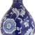 27" Blue Gold And White Novelty Table Lamp With Drum Shade